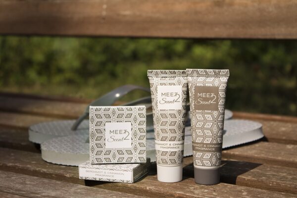 1236 Trousse di cortesia in cartoncino Linea Meet 2 Scent 250pz - Detergenti e carta ad uso igienico-sanitario