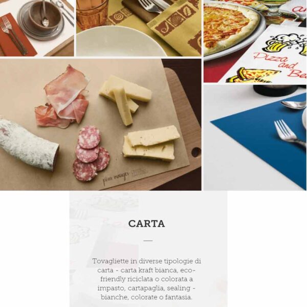 tovagliette carta - Detergenti e carta ad uso igienico-sanitario